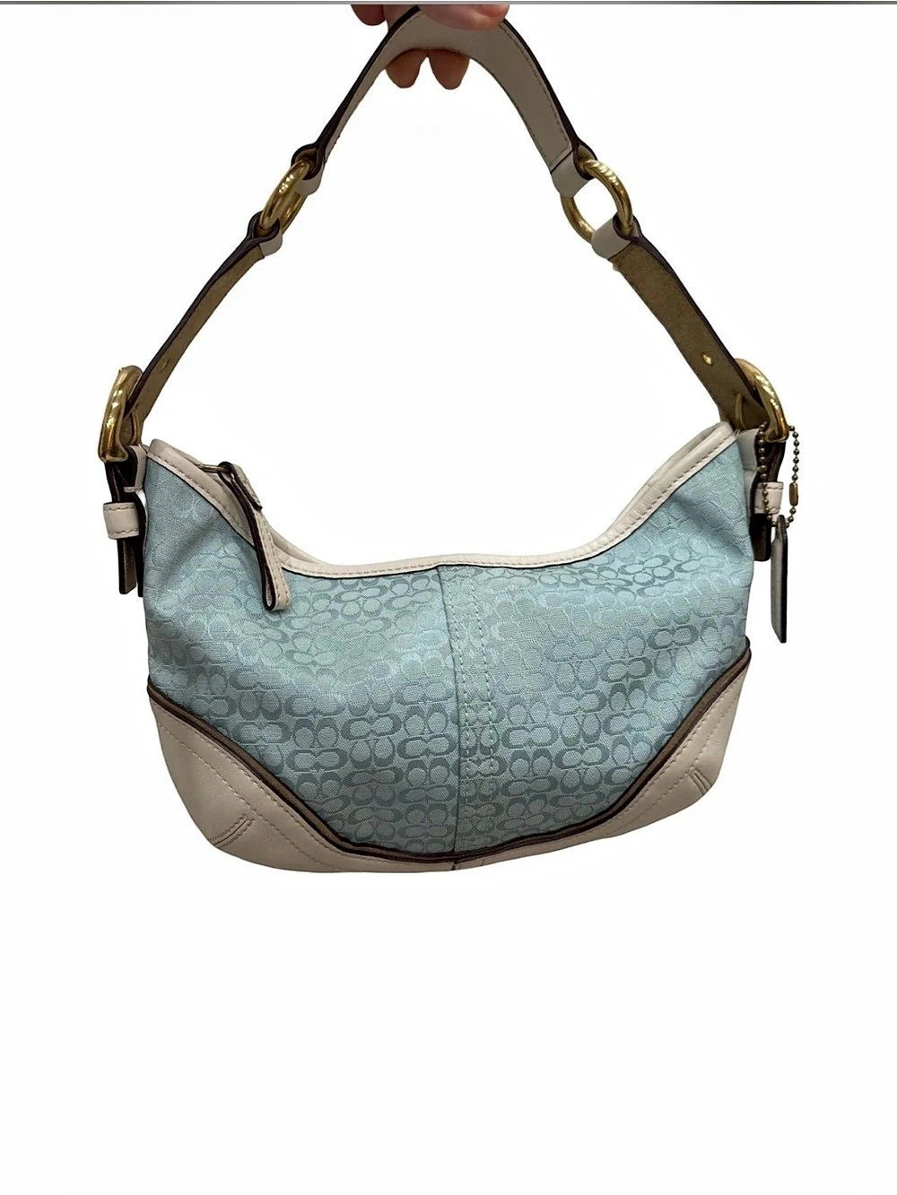 Coach Limited Edition SoHo baby blue with Gold Hardware and trim